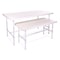 Econoco Pipeline Small Nesting Table, White PSNTSWHSET - alternate 2